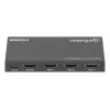 Comutador HDMI 3x1 MANHATTAN 18G Automático Manual com telecomando IR Preto