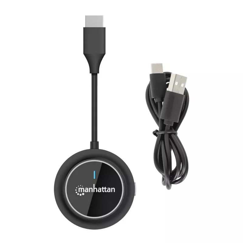 Transmissor AV Manhattan 208444 Preto 1920x1080 30m sem fios USB-C