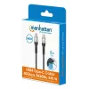 Cabo USB-C macho para USB-C macho Manhattan 2m USB4 Gen 3x2 8K 60Hz