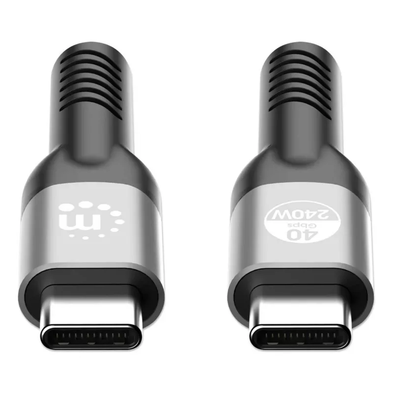 Cabo USB-C macho para USB-C macho Manhattan 2m USB4 Gen 3x2 8K 60Hz