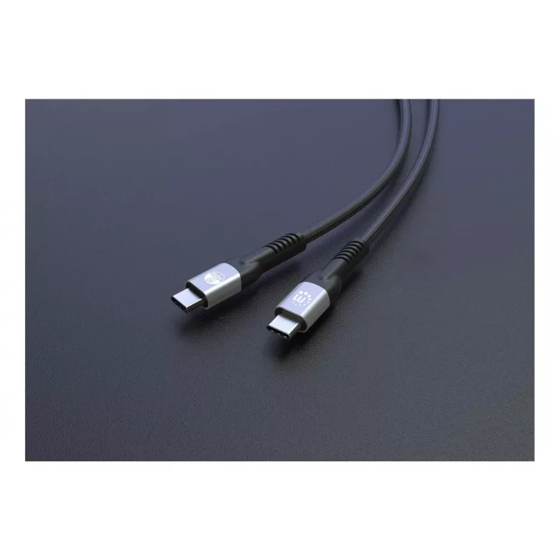 Cabo USB-C macho para USB-C macho Manhattan 2m USB4 Gen 3x2 8K 60Hz