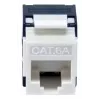 Equip 769227 Ficha Keystone Cat.6A, não blindada, LSA sem ferramentas, branca, 8 un.
