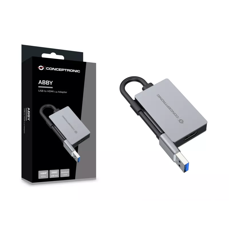 Adaptador USB para HDMI 1.4 Conceptronic ABBY22G, 1080P 60 Hz
