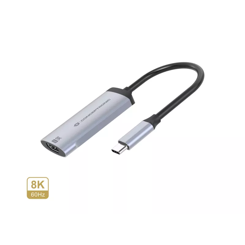 Adaptador USB-C para HDMI 2.1 Conceptronic ABBY23G, 8K60Hz