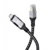 Cabo Manhattan USB-C para Ethernet Gigabit RJ45 2m Preto/Prateado