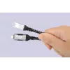 Cabo Manhattan USB-C para Ethernet Gigabit RJ45 2m Preto/Prateado