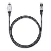 Cabo Manhattan USB-C para Ethernet Gigabit RJ45 2m Preto/Prateado