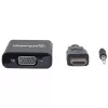 Manhattan 151559 Conversor de vídeo de HDMI para VGA com áudio, preto