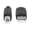 Manhattan 337779 Cabo Hi-Speed USB 2.0, de USB-A para USB-B, macho para macho, 5 m, preto