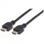 Manhattan 353922 Cabo Premium High Speed HDMI com Ethernet, 4K@60Hz, CL3 para instalação em parede, macho para macho, 1 m, preto