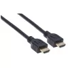 Manhattan 353922 Cabo Premium High Speed HDMI com Ethernet, 4K@60Hz, CL3 para instalação em parede, macho para macho, 1 m, preto