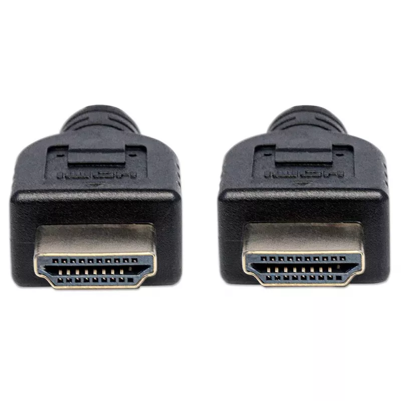 Manhattan 353922 Cabo Premium High Speed HDMI com Ethernet, 4K@60Hz, CL3 para instalação em parede, macho para macho, 1 m, preto