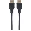 Manhattan 353922 Cabo Premium High Speed HDMI com Ethernet, 4K@60Hz, CL3 para instalação em parede, macho para macho, 1 m, preto