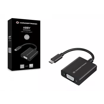 Adaptador USB-C para VGA Conceptronic ABBY05B