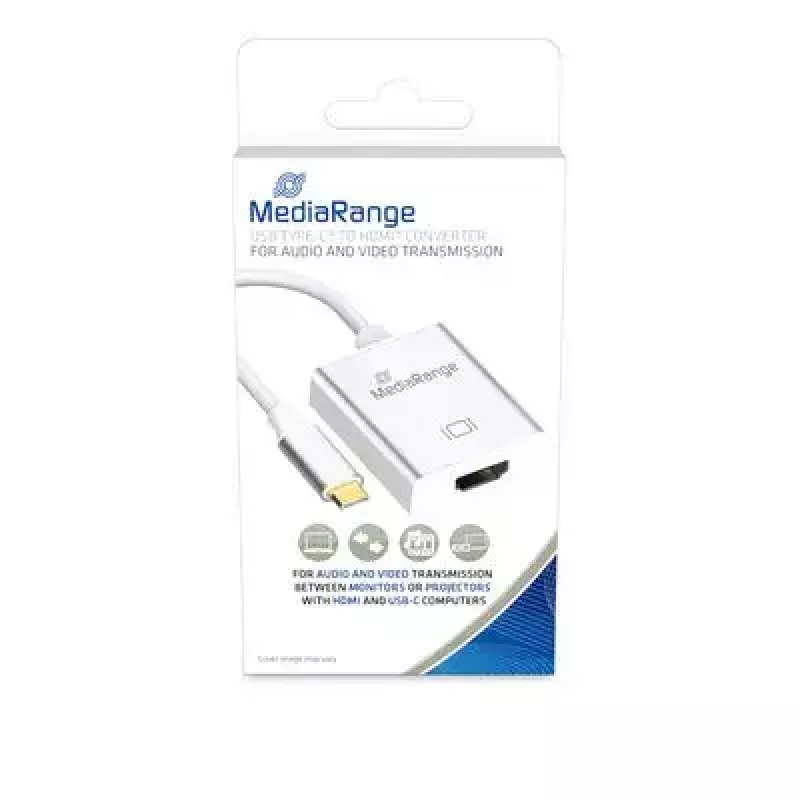 Adaptador gráfico USB MediaRange MRCS194 4096 x 3112 píxeis prateado