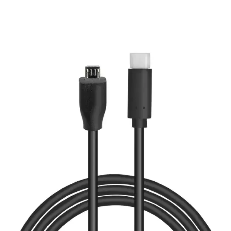 Cabo USB LogiLink CU0196 USB 2.0 0,5 m USB-C Micro-USB B preto
