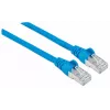 Cabo de rede patch Intellinet, cabo Cat7/fichas Cat6A, 2m, azul, cobre, S/FTP, LSOH/LSZH, PVC, RJ45, contactos banhados a ouro, proteção da patilha, proteção contra dobras, garantia vitalícia