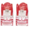 Intellinet 735803 cabo de ligação de rede, Cat6, S/FTP (PiMF), LSOH, RJ45 (M) para RJ45 (M), 10 m, moldado, multifilar, vermelho