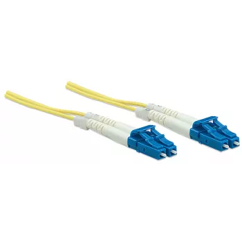 Cabo de rede de fibra ótica Intellinet, OS2, LC/LC, 3 m, amarelo, duplex, monomodo, 9/125 µm, LSZH, fibra ótica, garantia vitalícia