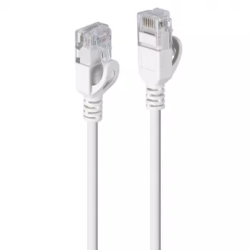 Cabo de rede Lindy 3m Cat.6A U/UTP ultra fino, cinzento, 3 m, Cat6a, U/UTP (UTP), RJ-45, RJ-45, cinzento