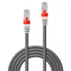 Cabo de rede Lindy 3m Cat.6A S/FTP LSZH RJ-45 cinzento