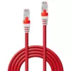Cabo de rede Lindy Cat.6 (A) SSTP / S/FTP PIMF 5 m RJ-45 vermelho