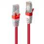 Cabo de rede Lindy Cat.6 (A) SSTP / S/FTP PIMF 10 m RJ-45 vermelho