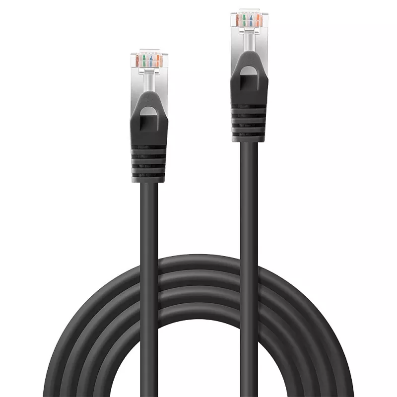 Cabo de rede Lindy 48383 preto 3 m Cat5e F/UTP (FTP)
