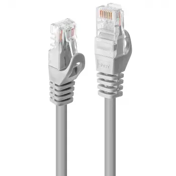 Cabo de rede Lindy 48406 cinzento 1 m Cat5e U/UTP (UTP)