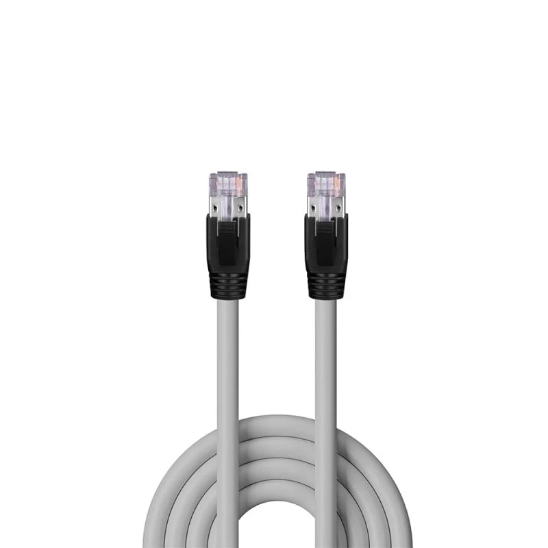 Cabo de rede Lindy Cat.6A U/FTP LSZH Solid Core, 50 m, RJ-45–RJ-45, 10GBase-T, cinzento