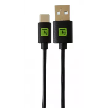 Cabo USB Techly ICOC MUSB20-CMAM01T USB 2.0 0,1 m USB A USB C preto