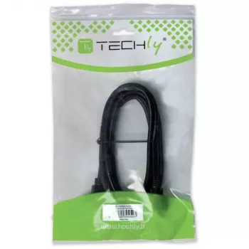 Cabo USB 2.0 Techly ficha A / ficha Mini B 90° 1,8 m preto ICOC MUSB-AA-018ANG