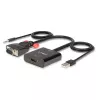 Conversor VGA e áudio para HDMI Lindy 38284