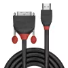 Cabo HDMI para DVI Lindy 0,5 m, linha preta