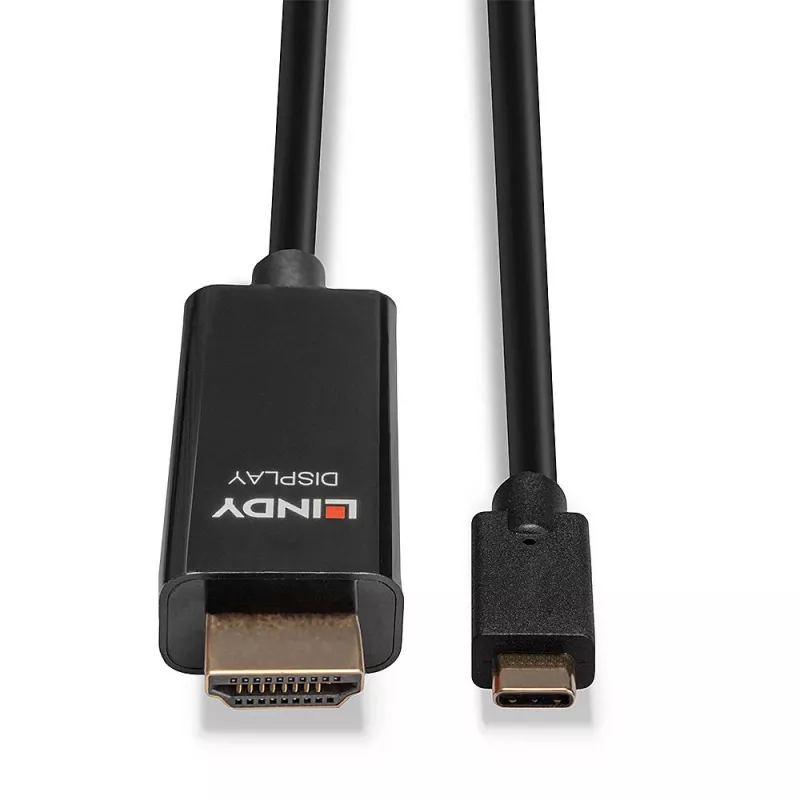 Cabo adaptador USB Type-C para HDMI 4K60 com HDR Lindy 5m