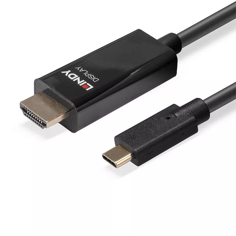 Cabo adaptador USB Type-C para HDMI 4K60 com HDR Lindy 5m
