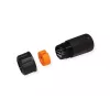 VALUE 21.99.3007 acoplador RJ-45 blindado, Cat.6A, para exterior e indústria, preto