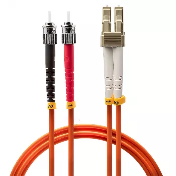 Cabo de patch de fibra ótica Lindy 2m LC-ST OM2 50/125