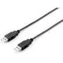 Cabo USB 2.0 tipo A Equip 128872 5,0 m preto