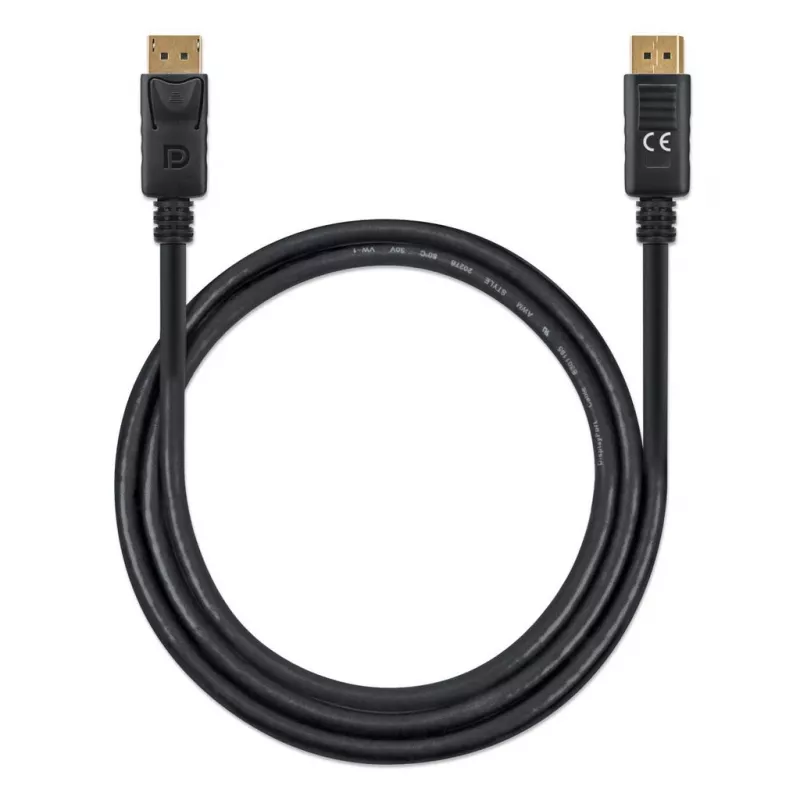 Cabo DisplayPort Manhattan DP14MM1M 8K@60Hz 1 m ficha macho para ficha macho