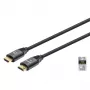 Cabo HDMI Manhattan 8K 60Hz 3 m ficha macho para ficha macho preto