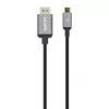 Cabo USB-C para HDMI Manhattan, 4K@60Hz, 1 m, preto, ficha macho para ficha macho, três anos de garantia, corresponde a CDP2HD2MBNL