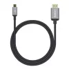 Cabo USB-C para HDMI Manhattan, 4K@60Hz, 1 m, preto, ficha macho para ficha macho, três anos de garantia, corresponde a CDP2HD2MBNL