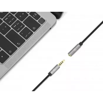 Cabo de extensão de áudio Manhattan 3,5 mm 3 m ficha macho/conector fêmea