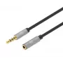 Cabo de extensão de áudio Manhattan 3,5 mm 3 m ficha macho/conector fêmea