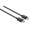 Cabo DisplayPort 1.4 Manhattan, 8K@60Hz, 3 m, cabo entrançado, ficha macho para ficha macho, com bloqueios, totalmente blindado, preto, garantia vitalícia, corresponde a DP14MM3M