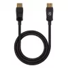 Cabo DisplayPort 1.4 Manhattan, 8K@60Hz, 3 m, cabo entrançado, ficha macho para ficha macho, com bloqueios, totalmente blindado, preto, garantia vitalícia, corresponde a DP14MM3M