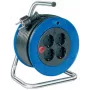 Brennenstuhl Garant Kompakt extensão com enrolador para interior, 4 tomadas, 15 m, azul/preto