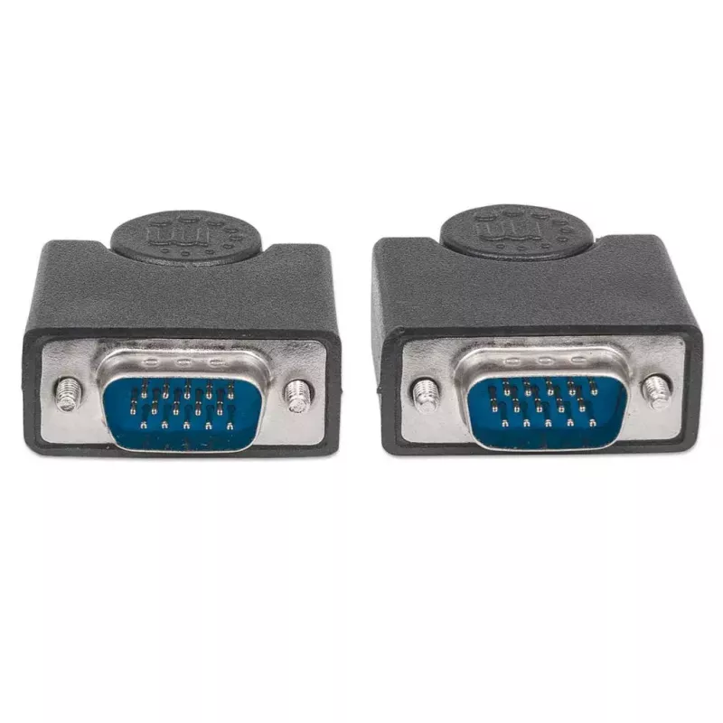 Cabo de monitor VGA Manhattan 311731 1,8 m preto ficha macho para ficha macho