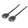 Cabo de monitor VGA Manhattan 311731 1,8 m preto ficha macho para ficha macho
